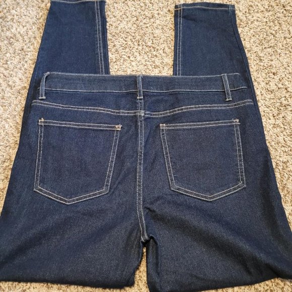 Harper Heritage Dark Wash Mid Rise Skinny Jeans - Picture 2 of 5